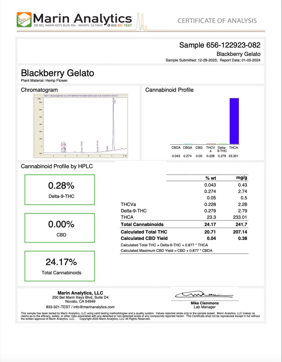 Blackberry Gelato - THCA Flower - BackWoodz