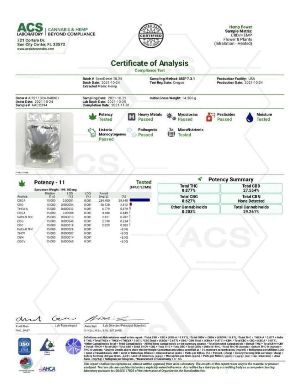 Spec Diesel Hemp Flower - BackWoodz Cartel Cannabis